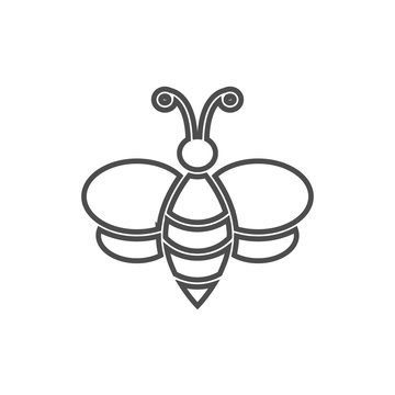 Bee honey graphic design template