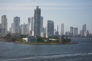 skyline of Cartagena Columbia