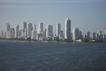 view of Cartagena Columbia skyline