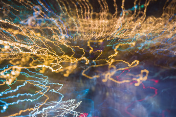 Beautifull abstract light background, electricity flash in the night.