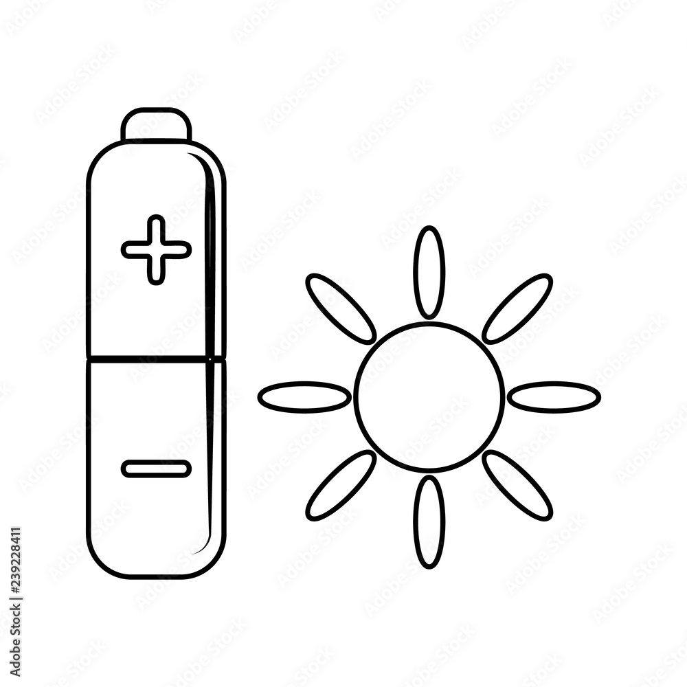 Poster battery charger icon. element of ecology for mobile concept and web apps icon. thin line icon for we