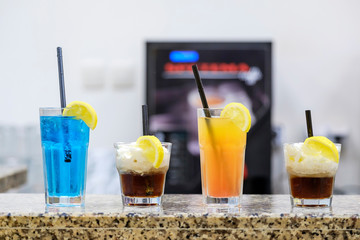 Various cocktails on the bar counter 6