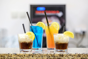 Various cocktails on the bar counter 7