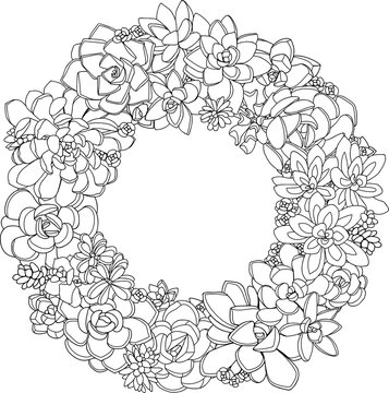 Seamless floral doodle background pattern in vector. Coloring book page for adult and kids. Round zentangle patterns.