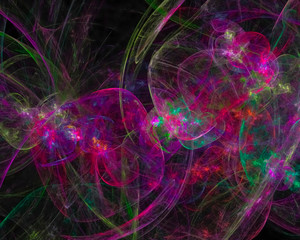 abstract digital fractal, fantasy design