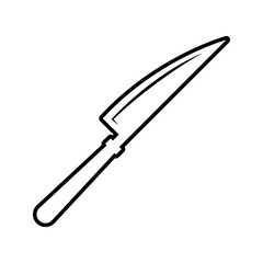 kitchen knife icon. Element of kitchen tools for mobile concept and web apps icon. Thin line icon for website design and development, app development