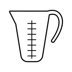 measuring jug icon. Element of kitchen tools for mobile concept and web apps icon. Thin line icon for website design and development, app development