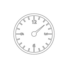 clock icon. Element of measuring elements for mobile concept and web apps icon. Thin line icon for website design and development, app development
