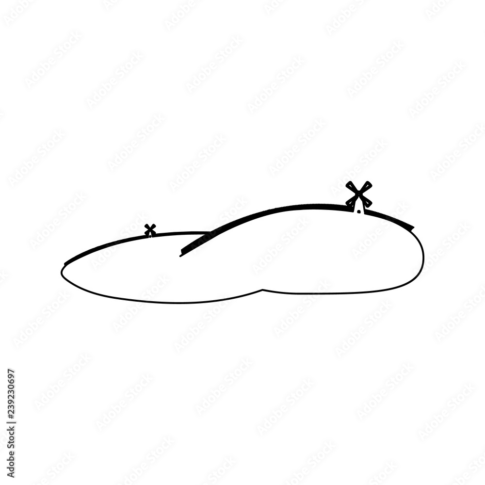 Poster mills icon. element of park and landscape for mobile concept and web apps icon. thin line icon for w