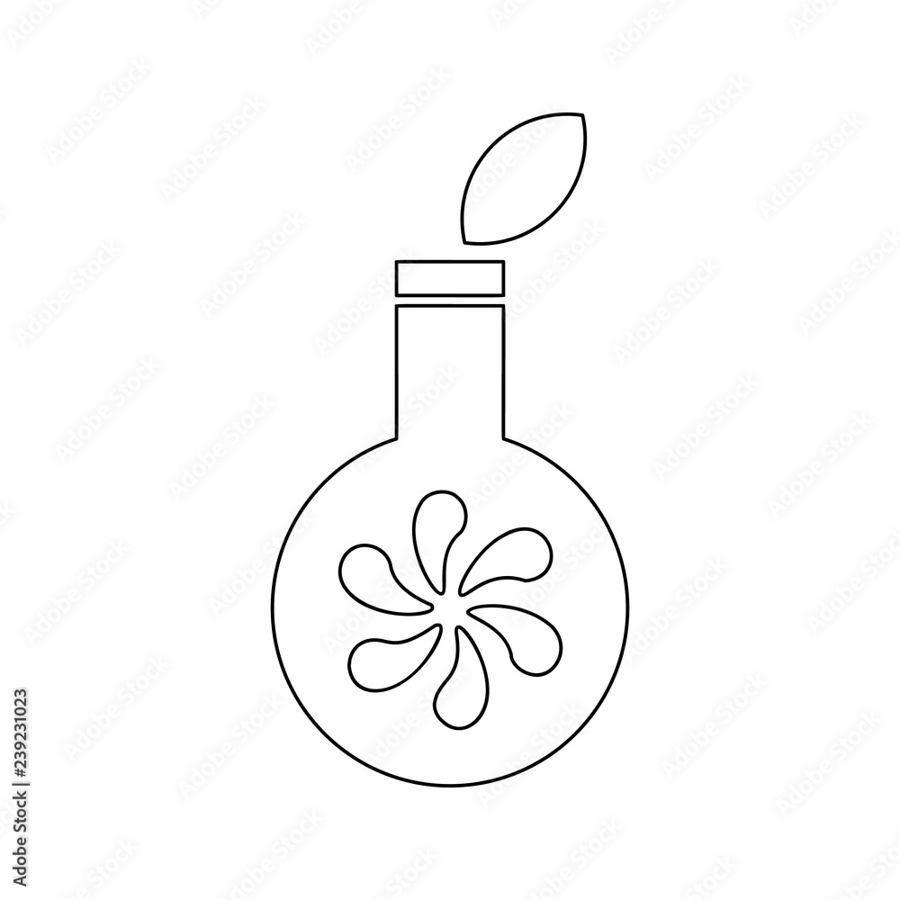 Poster aroma of oil icon. element of spa for mobile concept and web apps icon. thin line icon for website d