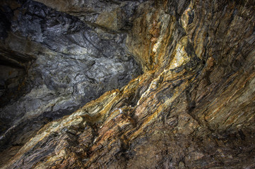 Fototapeta premium Gold is a volcanic rock
