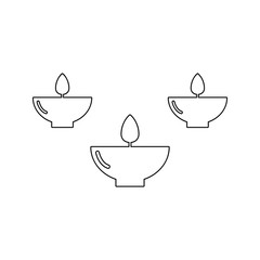 aroma candles icon. Element of SPA for mobile concept and web apps icon. Thin line icon for website design and development, app development