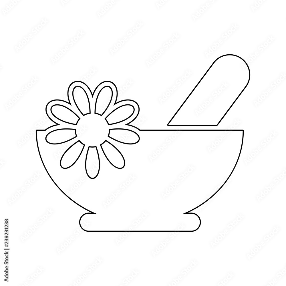 Poster herbal bath black icon. element of spa for mobile concept and web apps icon. thin line icon for webs