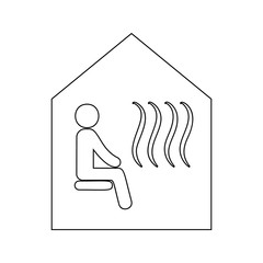 sauna icon. Element of SPA for mobile concept and web apps icon. Thin line icon for website design and development, app development