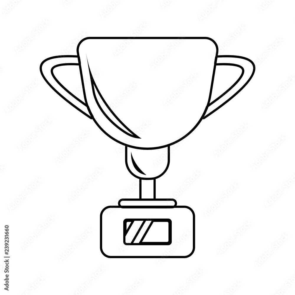 Poster cup icon. element of sucsess and awards for mobile concept and web apps icon. thin line icon for web