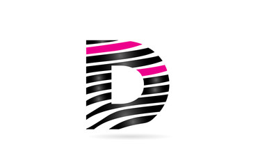 alphabet letter d logo icon design typography