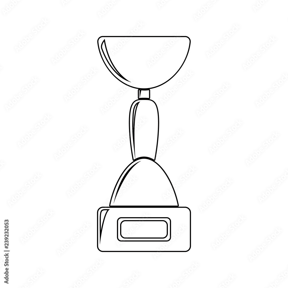 Aufkleber cup icon. element of sucsess and awards for mobile concept and web apps icon. thin line icon for web