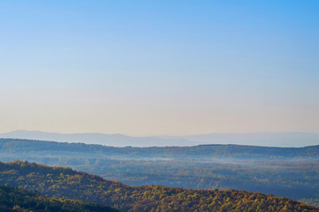Foggy bulgarian mountain landscape 1