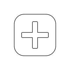 Fototapeta premium pharmacy sign icon. Element of web for mobile concept and web apps icon. Thin line icon for website design and development, app development