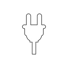 electrical plug icon. Element of web for mobile concept and web apps icon. Thin line icon for website design and development, app development