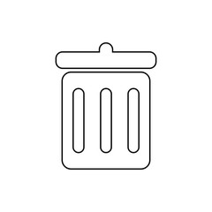 trash can icon. Element of web for mobile concept and web apps icon. Thin line icon for website design and development, app development