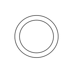 a circle icon. Element of web for mobile concept and web apps icon. Thin line icon for website design and development, app development