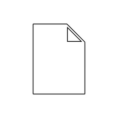 paper icon. Element of web for mobile concept and web apps icon. Thin line icon for website design and development, app development