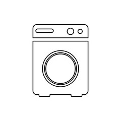 washing machine icon. Element of web for mobile concept and web apps icon. Thin line icon for website design and development, app development