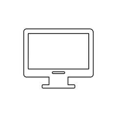 monitor icon. Element of web for mobile concept and web apps icon. Thin line icon for website design and development, app development