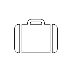 suitcase icon. Element of web for mobile concept and web apps icon. Thin line icon for website design and development, app development