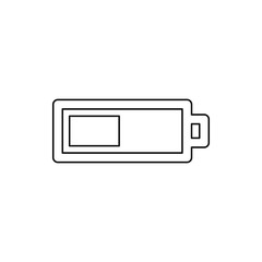 average charging level icon. Element of web for mobile concept and web apps icon. Thin line icon for website design and development, app development