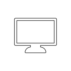 monitor icon. Element of web for mobile concept and web apps icon. Thin line icon for website design and development, app development