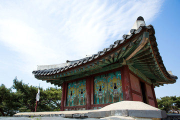 Obraz premium Suwon Hwaseong Fortress is a fortress wall during the Joseon Dynasty and is a World Heritage Site owned by Korea.