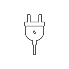 Obraz premium electrical plug icon. Element of web for mobile concept and web apps icon. Thin line icon for website design and development, app development