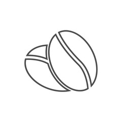 coffee beans icon. Element of web for mobile concept and web apps icon. Thin line icon for website design and development, app development