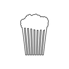 popcorn icon. Element of web for mobile concept and web apps icon. Thin line icon for website design and development, app development