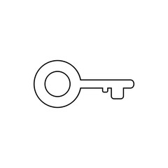 key icon. Element of web for mobile concept and web apps icon. Thin line icon for website design and development, app development