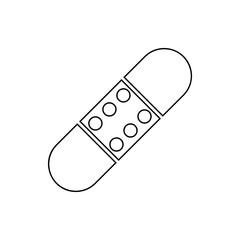 patch icon. Element of web for mobile concept and web apps icon. Thin line icon for website design and development, app development