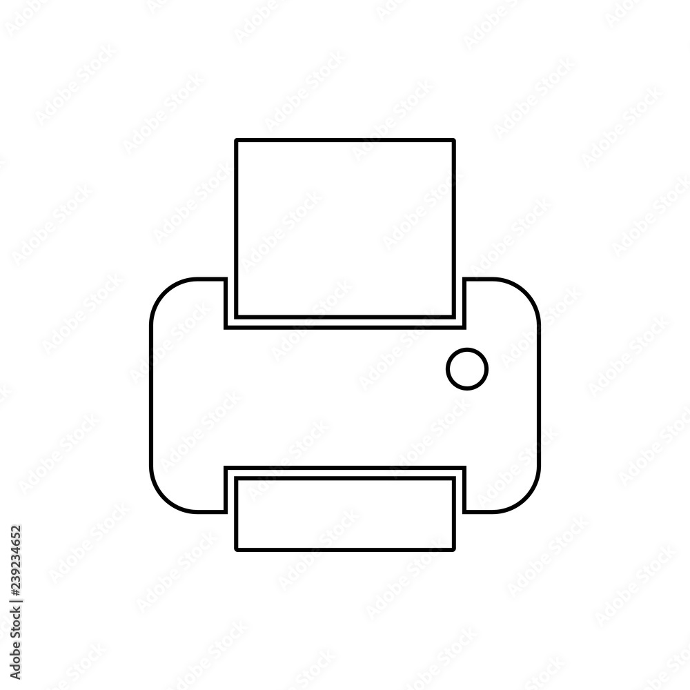 Fototapete printer icon. element of web for mobile concept and web apps icon. thin line icon for website design