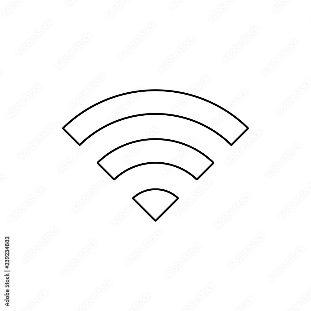 Poster radio sign icon. element of web for mobile concept and web apps icon. thin line icon for website des