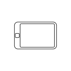 the tablet icon. Element of web for mobile concept and web apps icon. Thin line icon for website design and development, app development