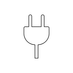 Obraz premium plug socket icon. Element of web for mobile concept and web apps icon. Thin line icon for website design and development, app development