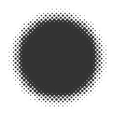 Abstract Halftone Background frame. Isolated backdrop