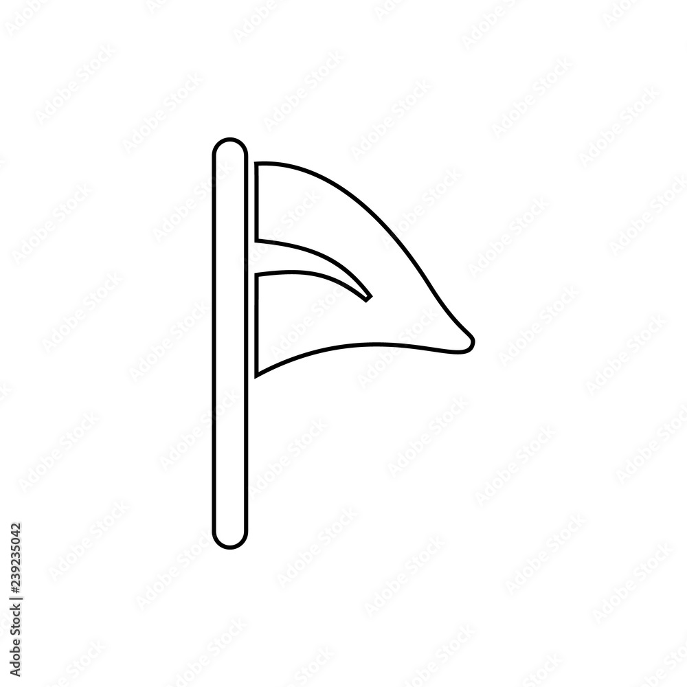 Poster flag icon. element of web for mobile concept and web apps icon. thin line icon for website design an