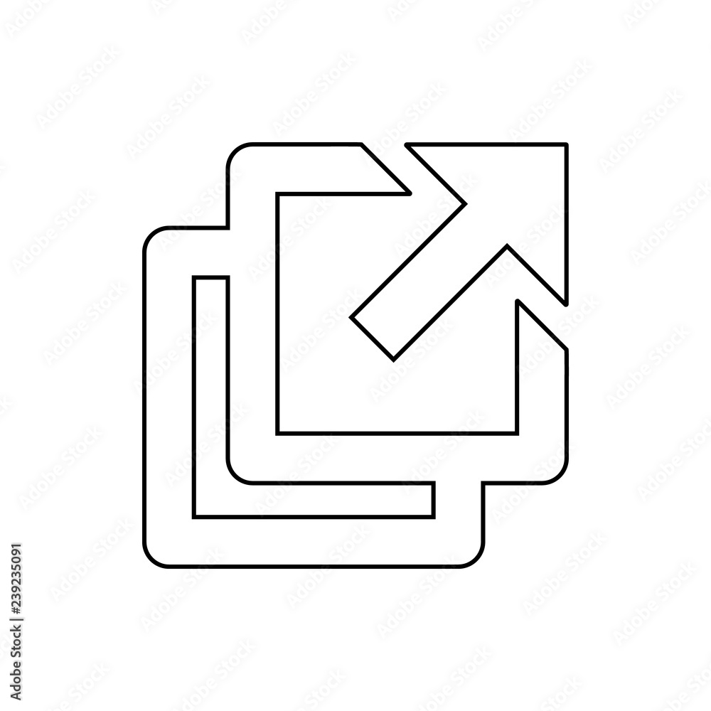 Fototapete sheets icon. element of web for mobile concept and web apps icon. thin line icon for website design 