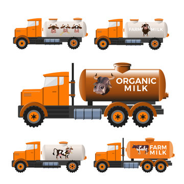Milk tank trucks