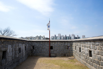 Suwon Hwaseong Fortress is a fortress wall during the Joseon Dynasty and is a World Heritage Site owned by Korea.