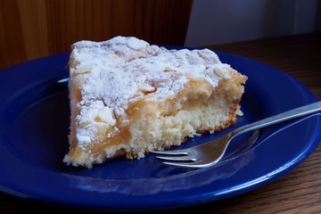 Apple Pie on a blue plate