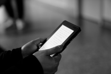 hand holding mobile phone