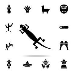 Mexican lizard icon. Detailed set of elements Mexico culture icons. Premium graphic design. One of the collection icons for websites, web design, mobile app